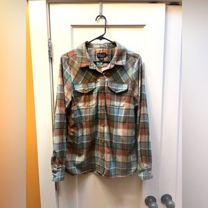 Pendleton plaid wool flannel.